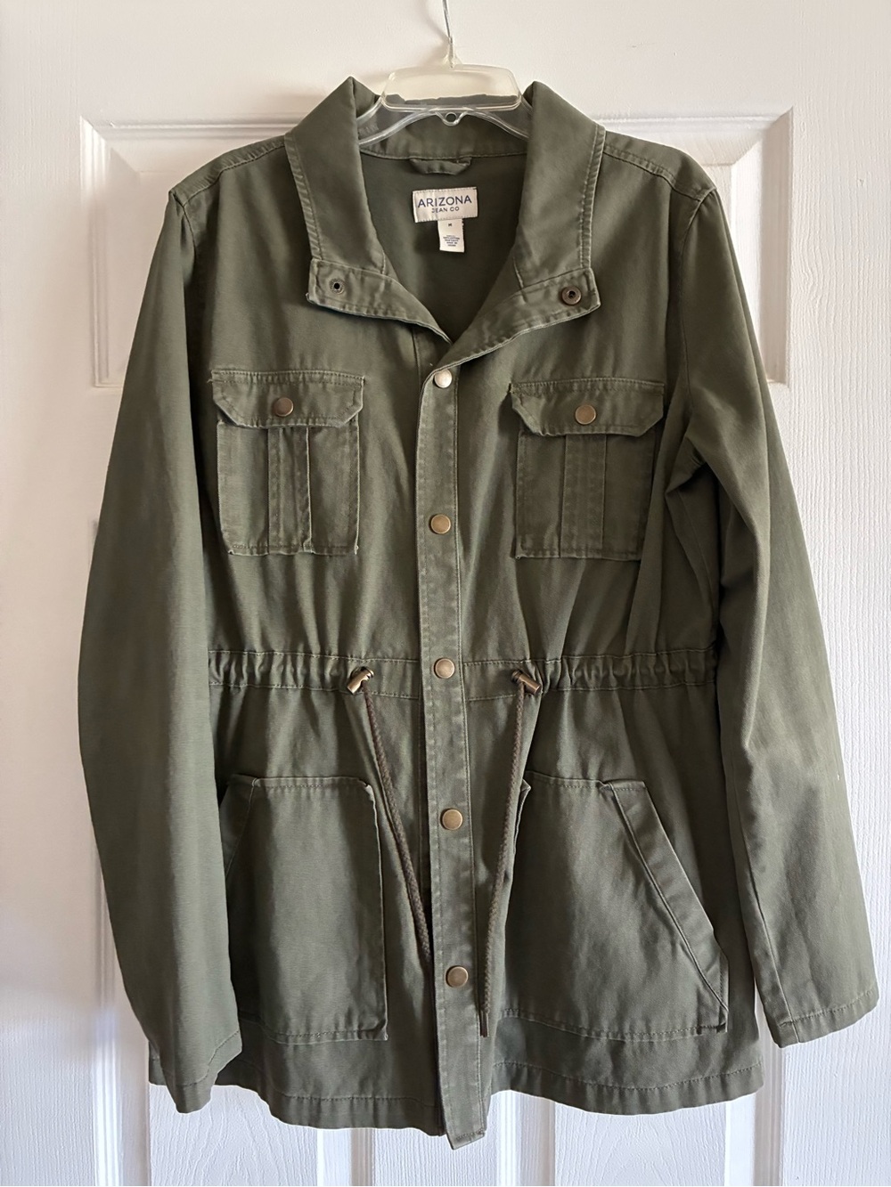 Arizona Jean Company Olive Utility Drawstring Jacket